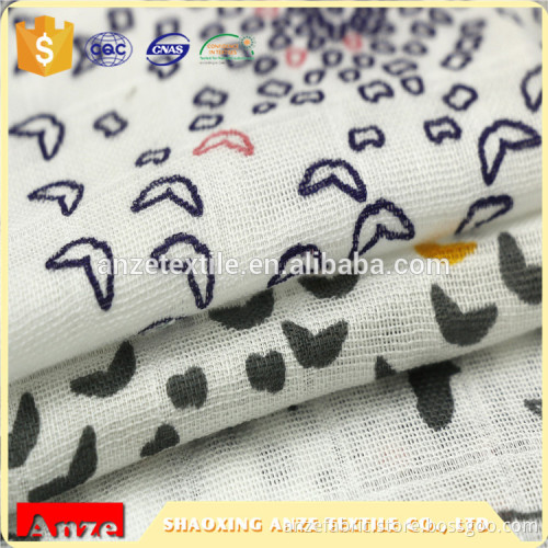 Wholesales Printed Gauze 100% Cotton Muslin Fabric